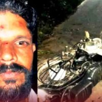 കാട്ടാനയുടെ ആക്രമണത്തിൽ നിന്ന് ബൈക്ക് യാത്രികൻ തലനാരിഴയ്ക്ക് രക്ഷപ്പെട്ടു