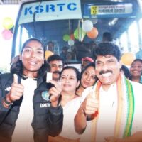 കൽപറ്റയിൽ കെഎസ്ആർടിസി വനിതാ യാത്രാ പദ്ധതി ടി. സിദ്ദിഖ് ഉദ്ഘാടനം ചെയ്തു