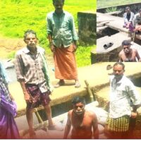 ആലൂർകുന്ന് പാടശേഖരത്തിൽ കർഷകർ തടയണ നിർമ്മിച്ചു